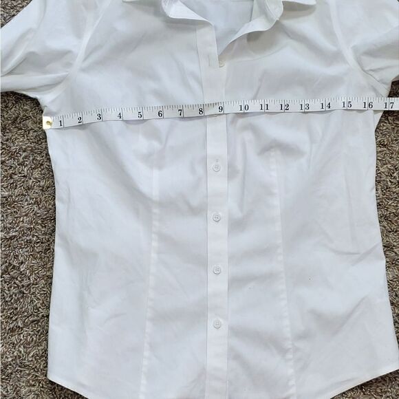 Talbots White Crisp Blouse - Picture 3 of 6